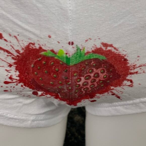 Heaven Scent Intimates White Panty SMALL Boyshort Strawberry Perfume Cotton NEW - Picture 3 of 7